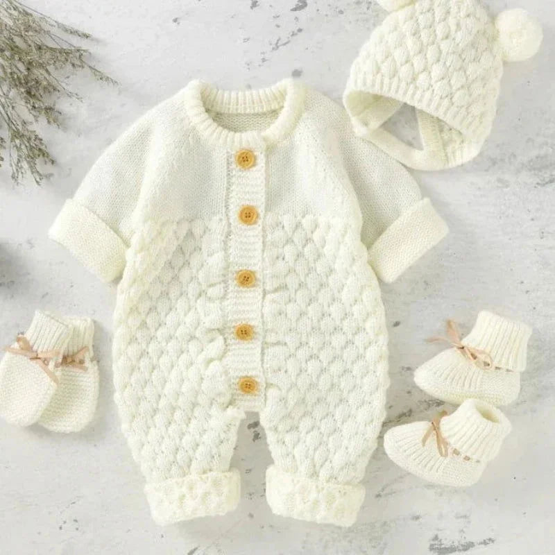 Conjunto Infantil Tricot com Acessórios Lenogue