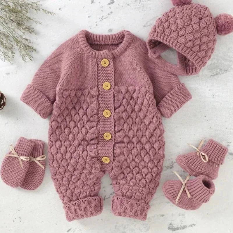 Conjunto Infantil Tricot com Acessórios Lenogue
