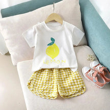Conjunto Infantil Tshirt Fruits Lenogue