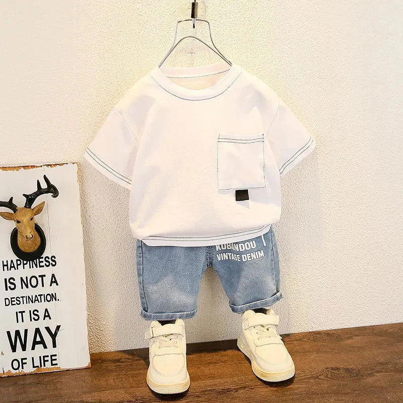 Conjunto Infantil TShirt Masculino Gabriel Lenogue