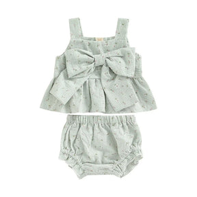 Conjunto Infantil Verde Feminino Hortência Lenogue