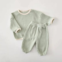 Conjunto Infantil Waffle Calça e Blusa Lenogue