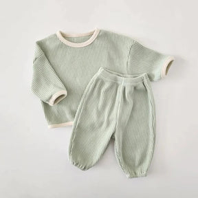 Conjunto Infantil Waffle Calça e Blusa Lenogue