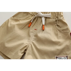 Conjunto Polo Infantil Modelo Cartoon de Urso Lenogue