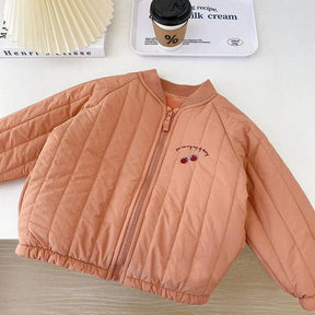Jaqueta Infantil Bomber Vintage Salmão Lenogue