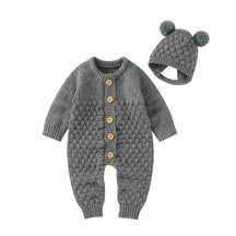 Macacão Infantil com Touca Tricot Baby Lenogue