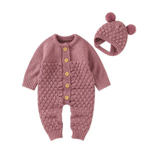 Macacão Infantil com Touca Tricot Baby Lenogue