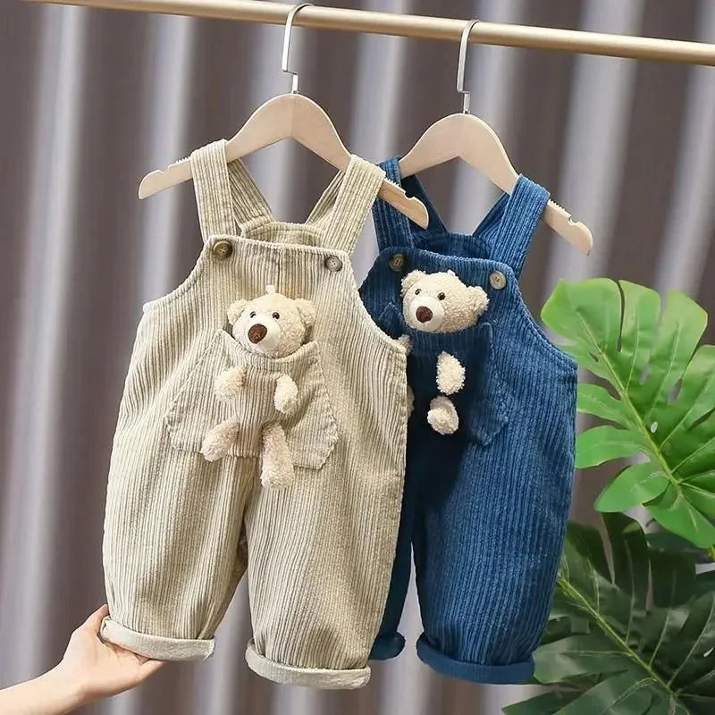 Macacão Infantil Jardineira Bear Lenogue