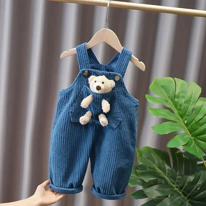 Macacão Infantil Jardineira Bear Lenogue