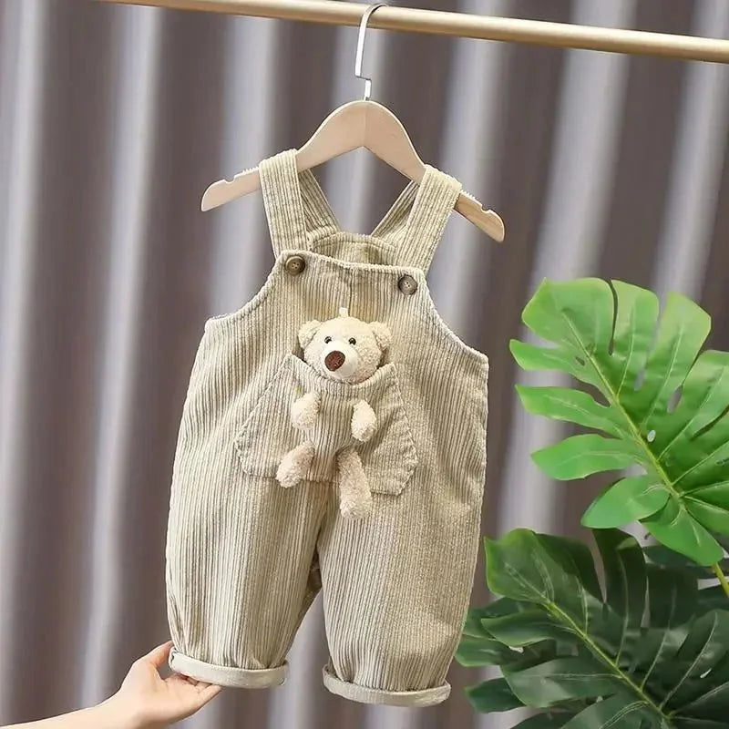 Macacão Infantil Jardineira Bear Lenogue