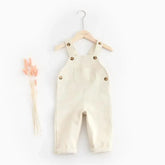 Macacão Infantil Jardineira Unissex Algodão Denim Lenogue