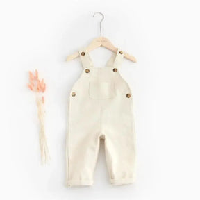 Macacão Infantil Jardineira Unissex Algodão Denim Lenogue