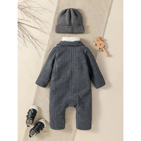 Macacão Infantil Manga Longa Zíper Estilo Streetwear Lenogue