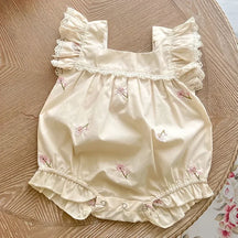 Macacão Romper Infantil Carolina Floral Lenogue