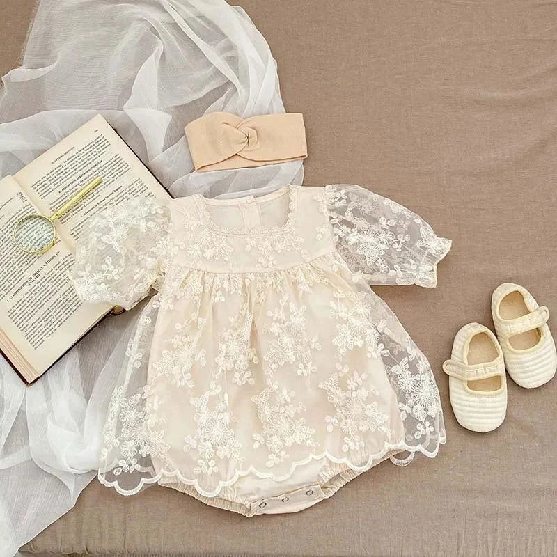 Macacão Romper Infantil Joaquina Floral Lenogue