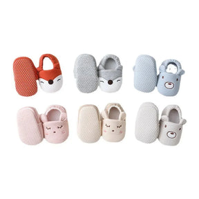 Pantufa Infantil Bichinhos Algodão Colorida Lenogue