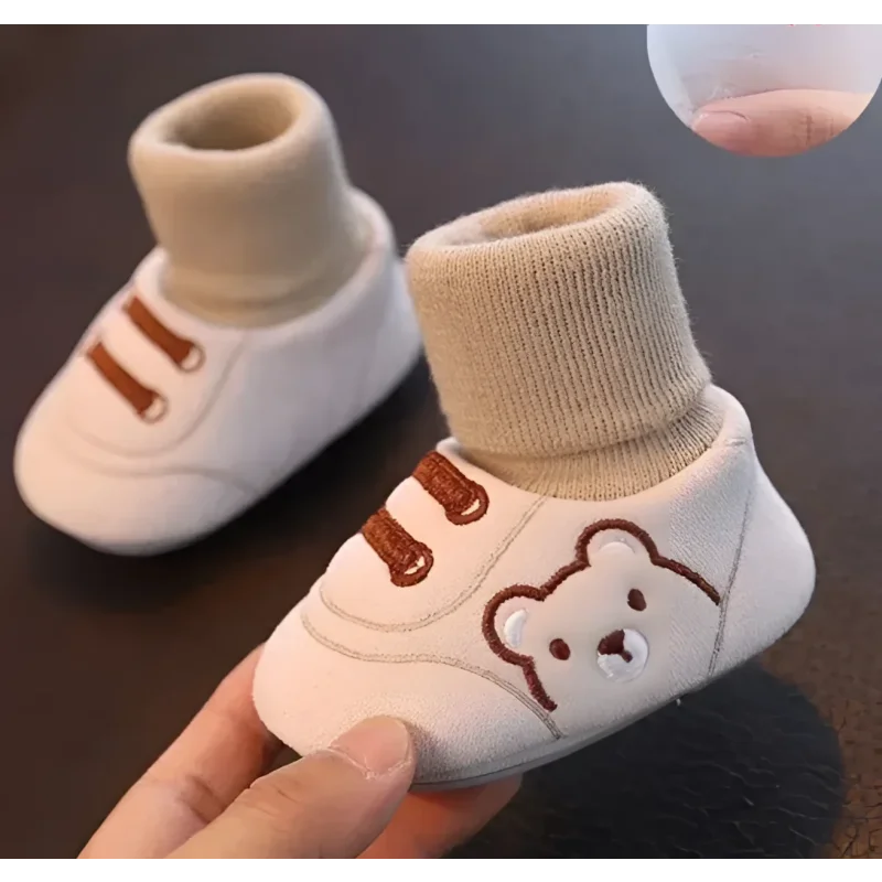 Sapatinho Infantil com Meia para Bebês Lenogue
